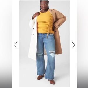 Lane Bryant Body Con Signature Fit Mid Rise Flare Jeans